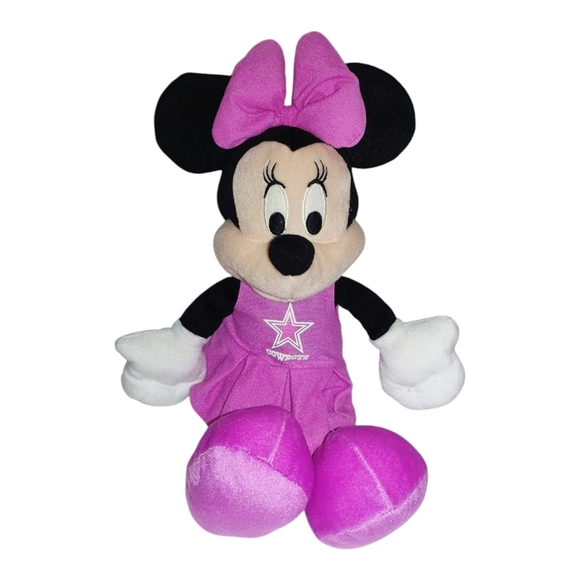 Disney Minnie Mouse PINK NFL COWBOYS Plush Toy - Picture 1 of 4
